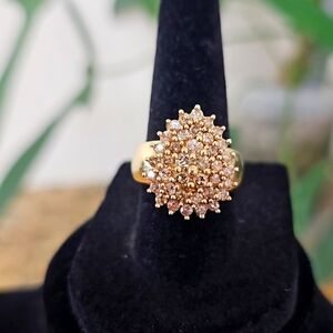 Champagne problems? Naw, Champagne diamonds and 10k gold ring